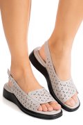 SANDALE GRI PIELE NATURALA TPC8027