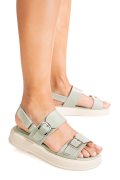 SANDALE OLIVE PIELE NATURALA TPC80602