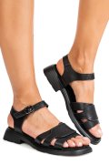 SANDALE NEGRE PIELE NATURALA FPC002544
