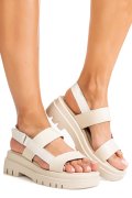 SANDALE BEJ PIELE NATURALA TPC8043