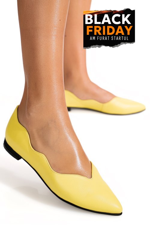 Balerini yellow piele naturala 3s7718