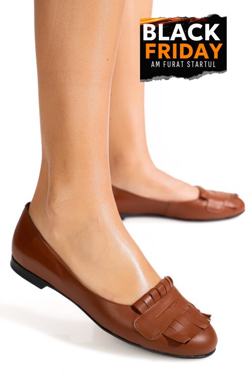 Balerini brown piele naturala 3s7703