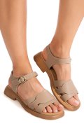 SANDALE KHAKI PIELE NATURALA FPC002544