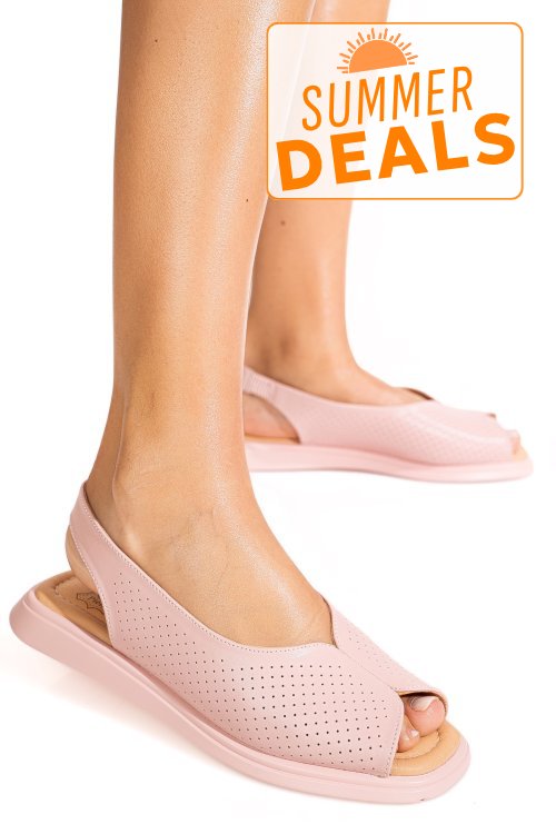 Sandale roz piele naturala tsp6028