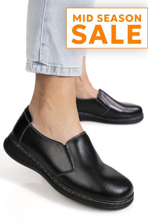 Mocasini negri piele naturala zspb63