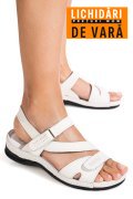 SANDALE ALBE PIELE NATURALA 5SPQ23