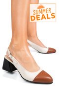 PANTOFI BEJ MARO PIELE NATURALA 1PC582