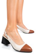 PANTOFI BEJ MARO PIELE NATURALA 1PC582