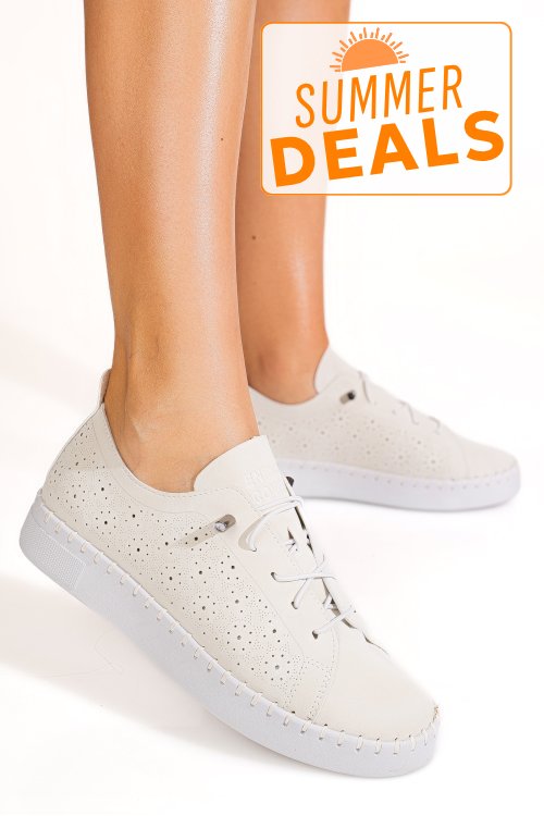 Enrico coveri, pantofi white ecw514b65