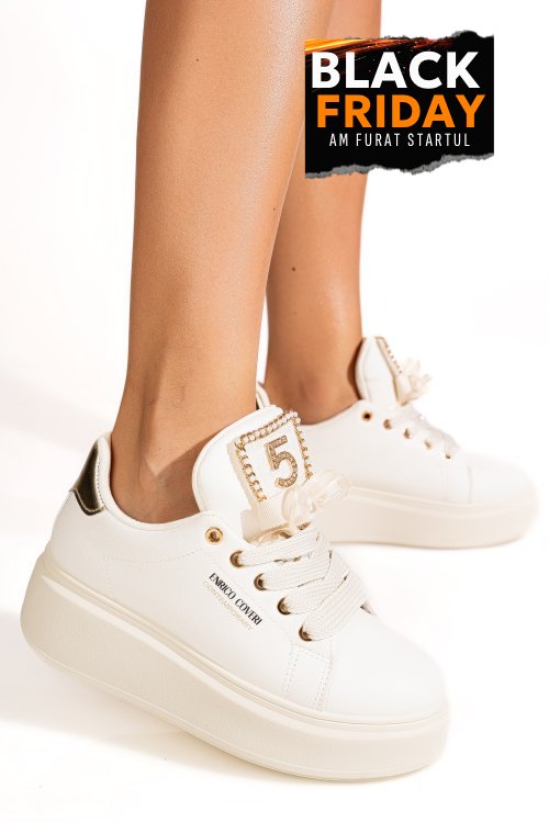 Enrico coveri, pantofi sport beige ejw616d45