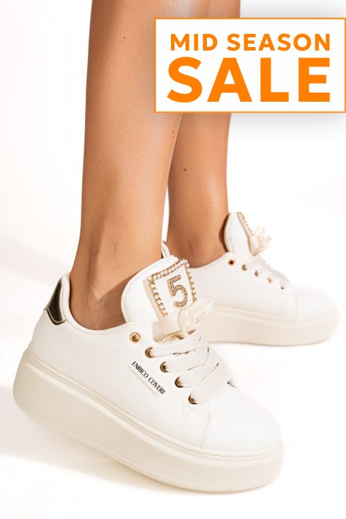 Enrico coveri, pantofi sport beige ejw616d45