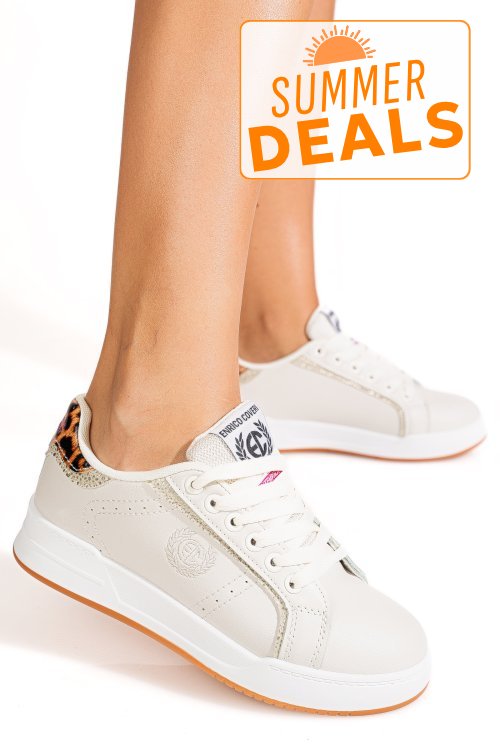 Enrico coveri, pantofi sport beige ejw616d78