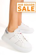 ENRICO COVERI, PANTOFI SPORT WHITE EJW616D85