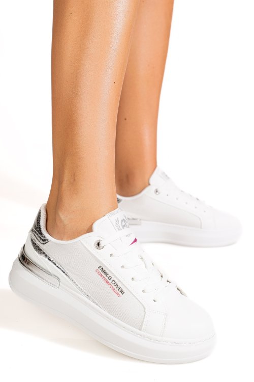 Enrico coveri, pantofi sport white ejw616d20