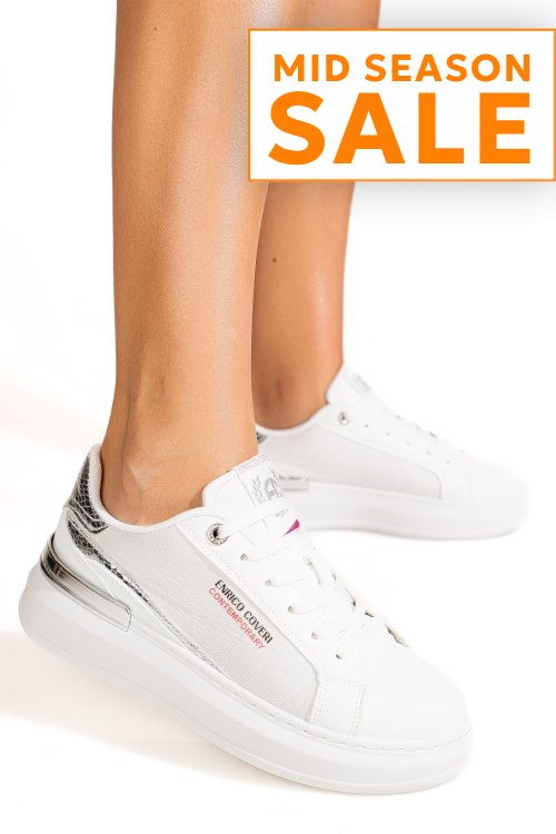 Enrico coveri, pantofi sport white ejw616d20