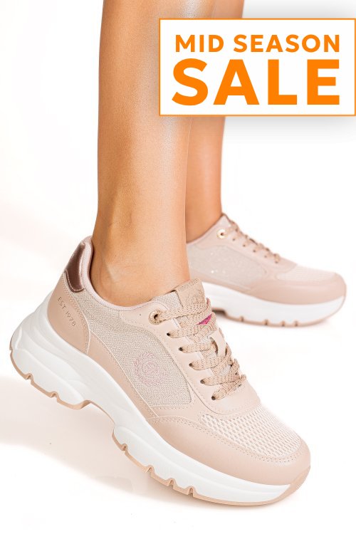 Enrico coveri, pantofi sport nude ejw616d91