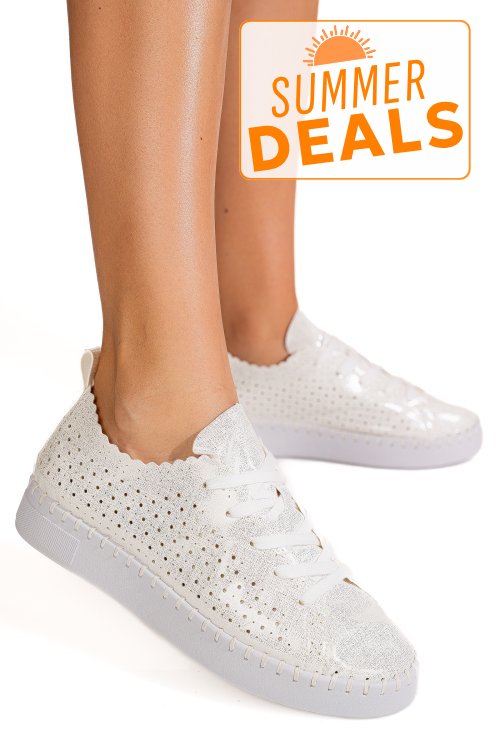 Enrico coveri, pantofi white ecw514b66
