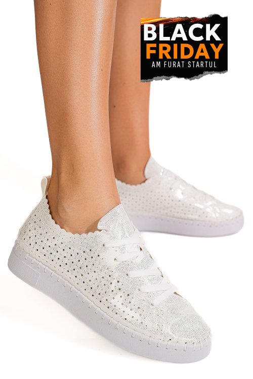 Enrico coveri, pantofi white ecw514b66