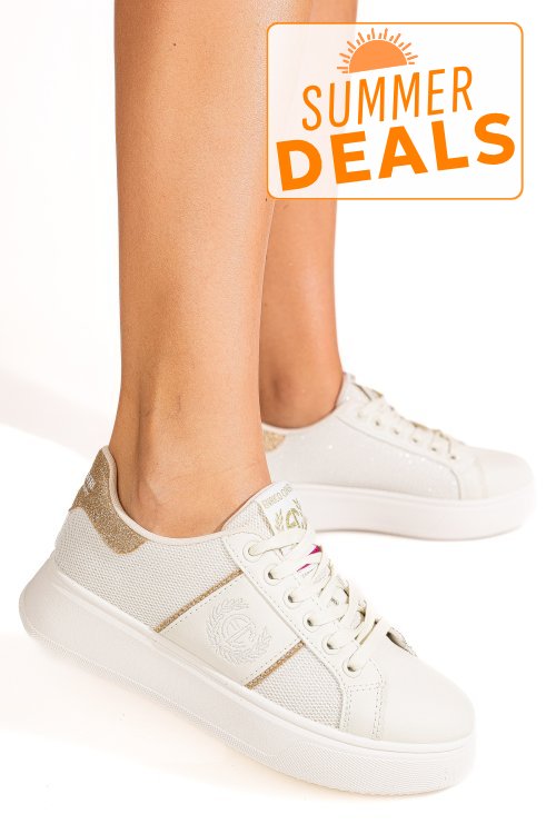 Enrico coveri, pantofi sport beige ejw616d85