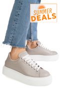 PANTOFI SPORT GRI PIELE NATURALA 4S7784