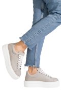 PANTOFI SPORT GRI PIELE NATURALA 4S7784
