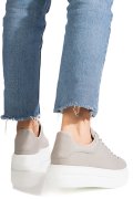 PANTOFI SPORT GRI PIELE NATURALA 4S7784