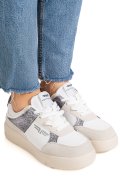 RORNARINA, PANTOFI SPORT GRI PIELE NATURALA ANNA-GLAM