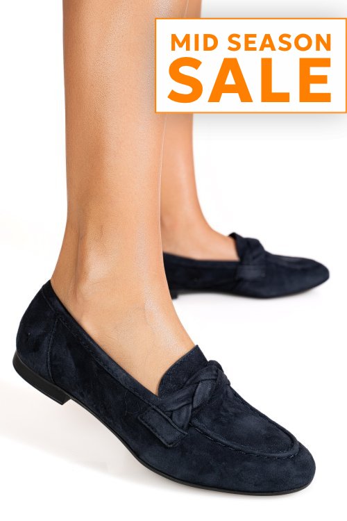 Mocasini bleumarin piele naturala intoarsa us77b325107