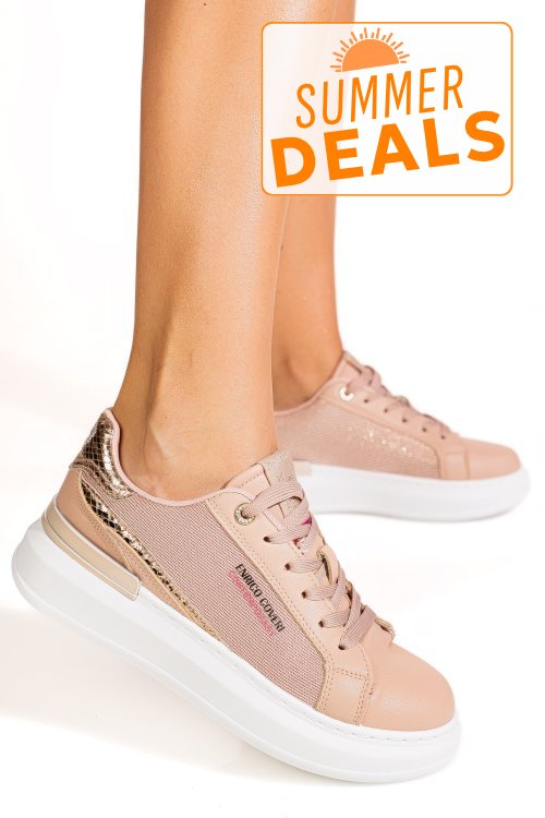Enrico coveri, pantofi sport nude ejw616d20