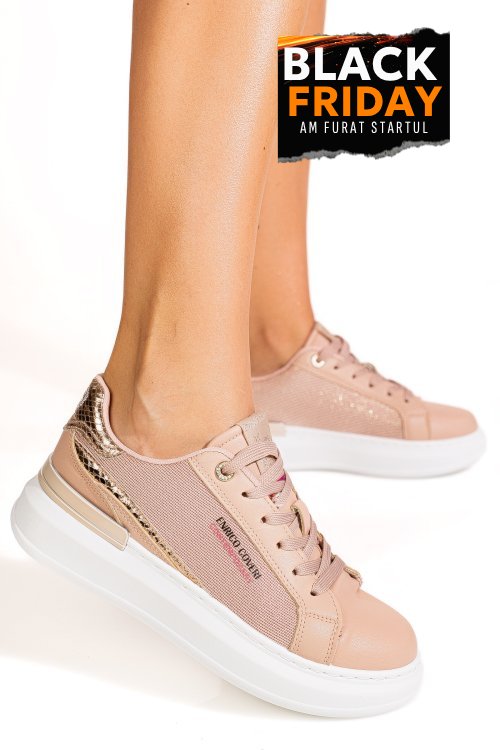 Enrico coveri, pantofi sport nude ejw616d20