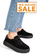 PANTOFI SPORT NEGRI PIELE NATURALA INTOARSA FSP001884