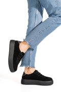 PANTOFI SPORT NEGRI PIELE NATURALA INTOARSA FSP001884