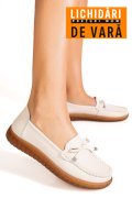 MOCASINI BEJ PIELE NATURALA 7SP2023