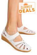PANTOFI ALBI PIELE NATURALA 5SPQ20