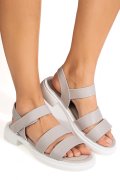 SANDALE GRI PIELE NATURALA TSP8003