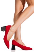 PANTOFI ROSII PIELE NATURALA INTOARSA 5S77461B