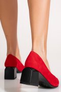 PANTOFI ROSII PIELE NATURALA INTOARSA 5S77461B