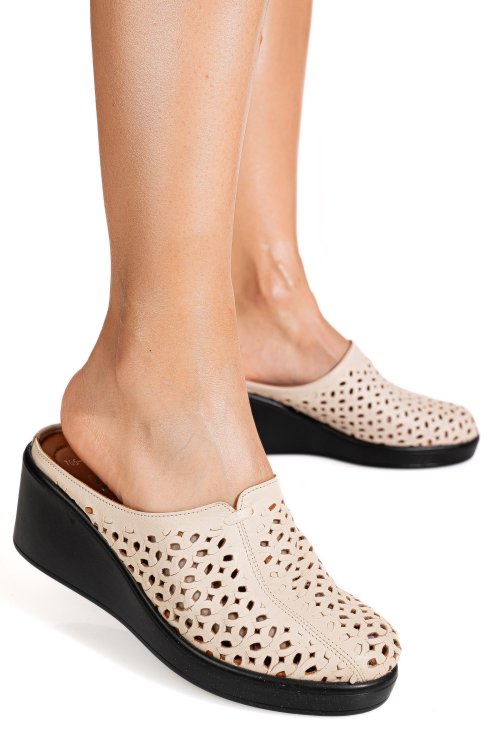Sandale bej piele naturala 7s7705