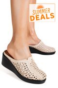 SANDALE BEJ PIELE NATURALA 7S7705