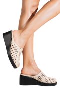SANDALE BEJ PIELE NATURALA 7S7705