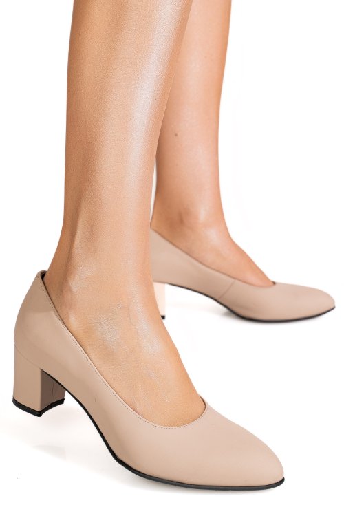 Pantofi bej piele naturala 1s77500
