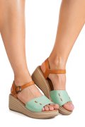 SANDALE MARO VERDE PIELE NATURALA 1S7757