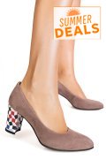 PANTOFI GRI COLOR PIELE NATURALA 1S77700