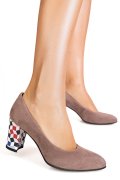 PANTOFI GRI COLOR PIELE NATURALA 1S77700