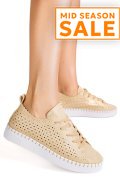 ENRICO COVERI, PANTOFI GOLD ECW514B66