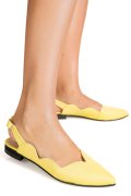 BALERINI GALBENI PIELE NATURALA 3S7717