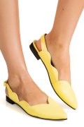 BALERINI GALBENI PIELE NATURALA 3S7717