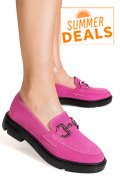 MOCASINI FUCHSIA PIELE NATURALA INTOARSA 1S77243