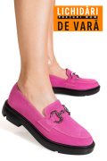 MOCASINI FUCHSIA PIELE NATURALA INTOARSA 1S77243