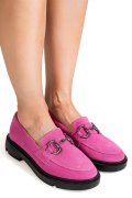 MOCASINI FUCHSIA PIELE NATURALA INTOARSA 1S77243